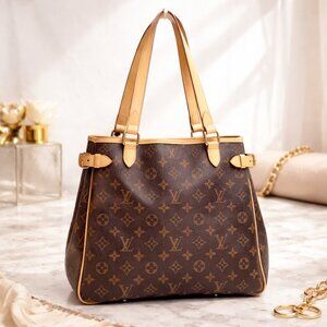 Authentic Louis Vuitton Batignolles Vertical Monogram Tote /LV Shoulder Bag